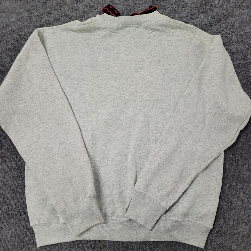 Disney Sweatshirt Womens Size L Gray Winnie The Pooh Best Sister Heart Collar - Picture 5 of 6